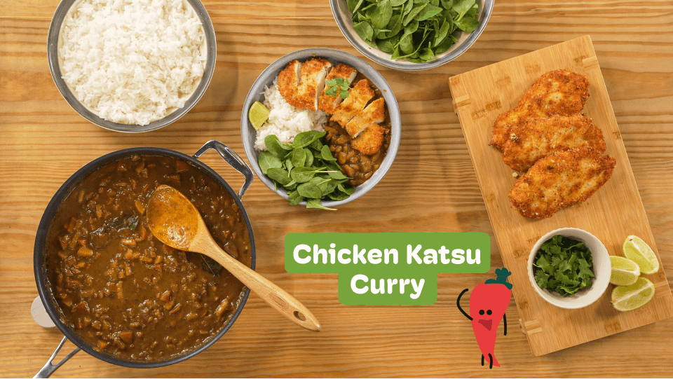katsu curry cooking lesson for children