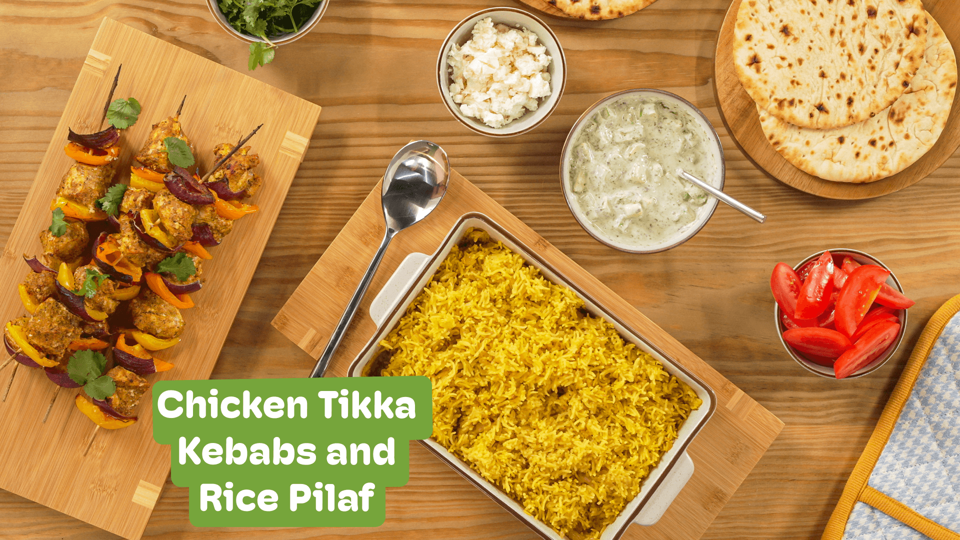 Chicken Tikka kebabs cookery lesson for children