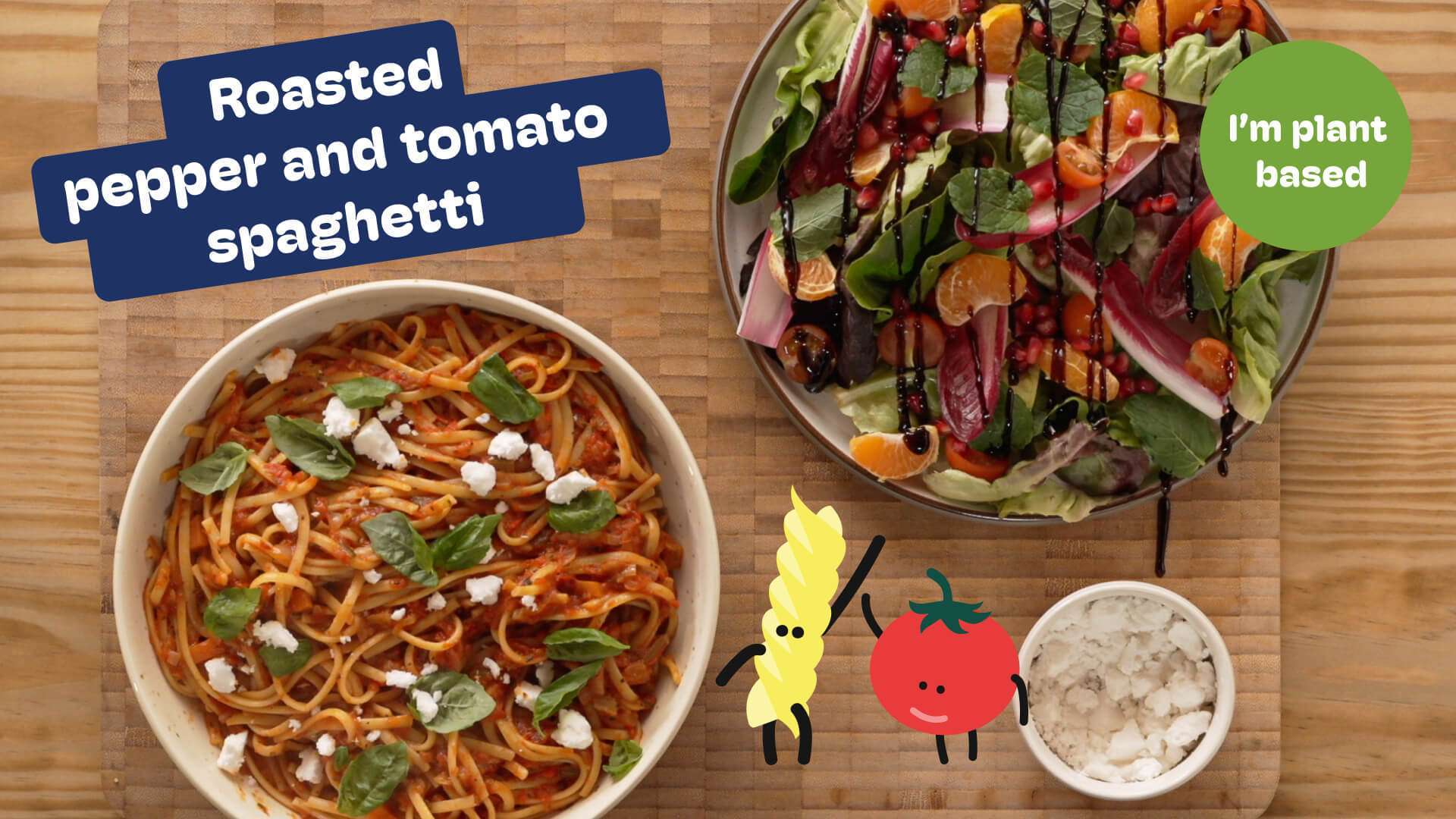 Roasted red pepper pasta cooking lesson for children