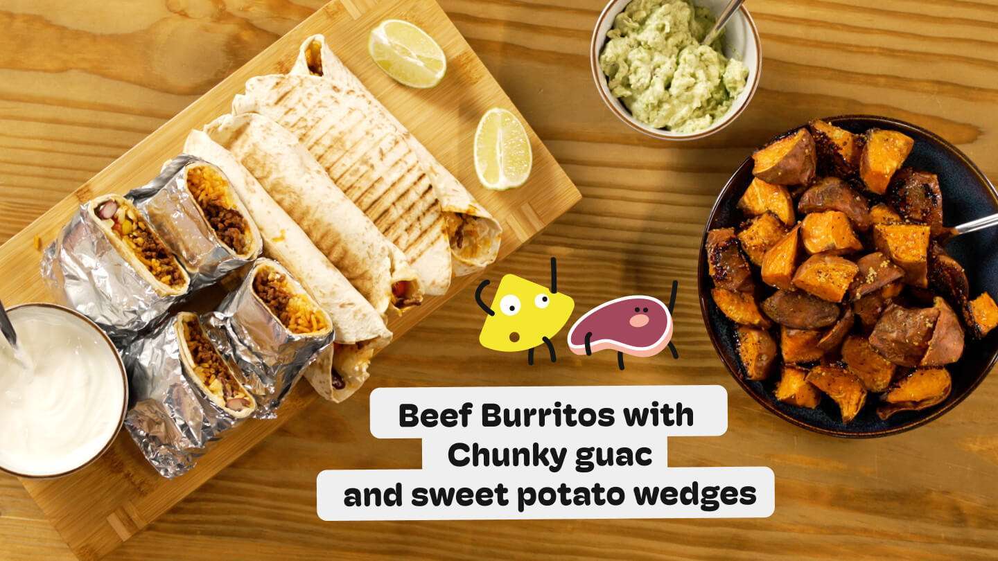 Jnrchef cookery lessons - beef burritos